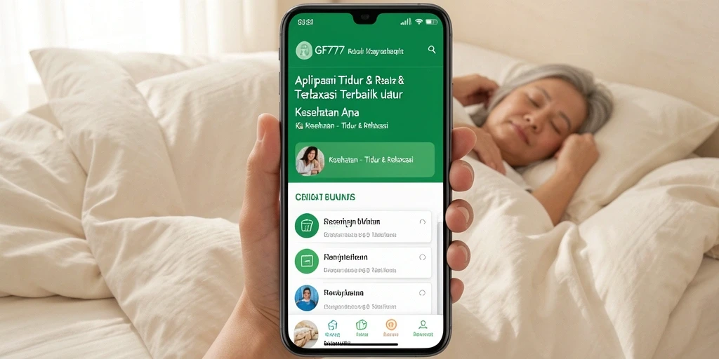 Antarmuka intuitif GF777 untuk tidur dan relaksasi yang menenangkan.