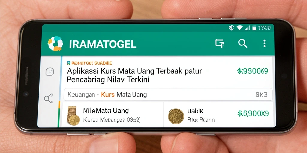Antarmuka IRAMATOGEL menunjukkan grafik nilai tukar mata uang yang jelas dan informatif.