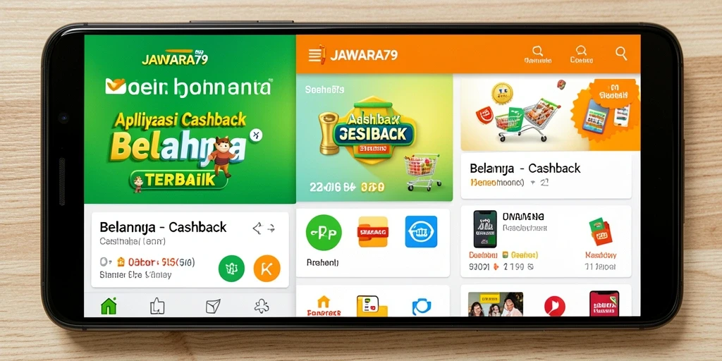 Antarmuka aplikasi JAWARA79 yang sederhana dan fungsional untuk cashback.