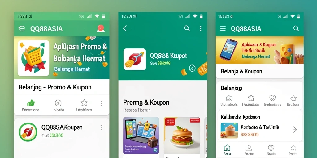 Antarmuka pengguna QQ88ASIA dengan berbagai penawaran menarik.