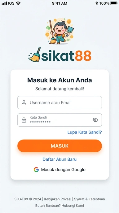 Masuk Akun Sikat88 untuk Pengguna Android